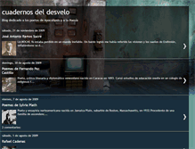 Tablet Screenshot of cuadernosdeldesvelo.blogspot.com