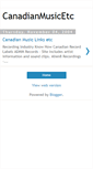 Mobile Screenshot of canadianmusicetc.blogspot.com