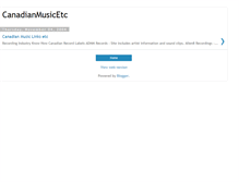Tablet Screenshot of canadianmusicetc.blogspot.com