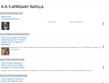 Tablet Screenshot of nrvappasamyravella.blogspot.com