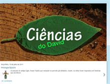 Tablet Screenshot of cienciasdodavid.blogspot.com