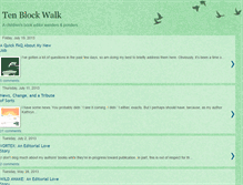 Tablet Screenshot of 10blockwalk.blogspot.com