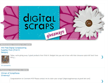 Tablet Screenshot of digiscrapgiveaways.blogspot.com