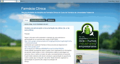 Desktop Screenshot of farmaciaclinicaefarmacoterapia.blogspot.com