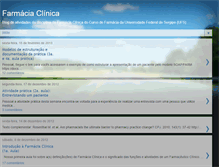 Tablet Screenshot of farmaciaclinicaefarmacoterapia.blogspot.com