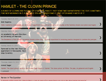 Tablet Screenshot of hamlettheclownprince.blogspot.com