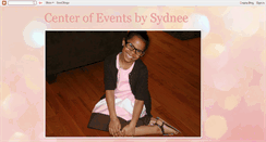 Desktop Screenshot of centerofeventsbysydnee.blogspot.com