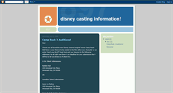 Desktop Screenshot of disneycasting.blogspot.com