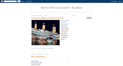 Desktop Screenshot of boycottbailoutbanks.blogspot.com