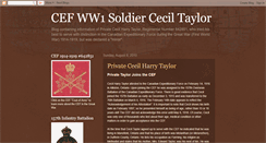 Desktop Screenshot of cefww1soldierctaylor.blogspot.com