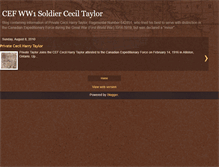 Tablet Screenshot of cefww1soldierctaylor.blogspot.com