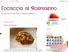 Tablet Screenshot of focacciaalrosmarino.blogspot.com