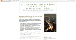 Desktop Screenshot of californiabusinesslaw.blogspot.com