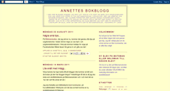 Desktop Screenshot of annettesbokblogg.blogspot.com