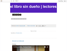 Tablet Screenshot of ellibrosindueno.blogspot.com