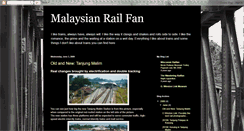 Desktop Screenshot of malaysiarailfan.blogspot.com