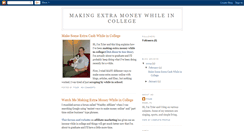 Desktop Screenshot of makingextramoneywhileincollege.blogspot.com