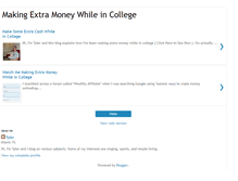 Tablet Screenshot of makingextramoneywhileincollege.blogspot.com