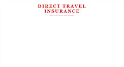 Desktop Screenshot of mydirecttravelinsurance.blogspot.com