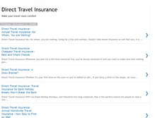 Tablet Screenshot of mydirecttravelinsurance.blogspot.com