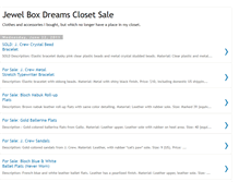 Tablet Screenshot of jewelboxdreamsclosetsale.blogspot.com