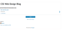 Tablet Screenshot of csswebdesign.blogspot.com