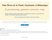 Tablet Screenshot of faitsdiversdelapoesie.blogspot.com