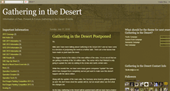 Desktop Screenshot of gatheringinthedesert.blogspot.com