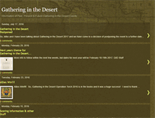 Tablet Screenshot of gatheringinthedesert.blogspot.com