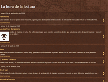 Tablet Screenshot of lahoradelalectura.blogspot.com