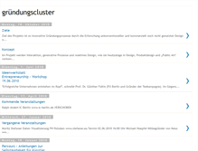 Tablet Screenshot of gruendungscluster.blogspot.com