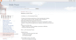 Desktop Screenshot of dailypeace.blogspot.com