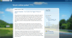 Desktop Screenshot of forum-online-poker-blog.blogspot.com