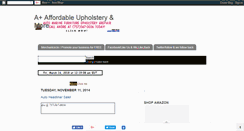Desktop Screenshot of aplusaffordableupholstery.blogspot.com