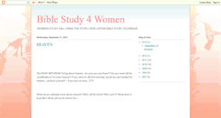 Desktop Screenshot of biblestudy4women.blogspot.com