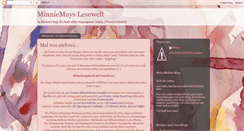 Desktop Screenshot of minniemays-buchblog.blogspot.com