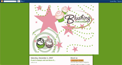 Desktop Screenshot of blushingcupcakes.blogspot.com