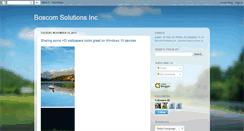 Desktop Screenshot of boscomsolutions.blogspot.com