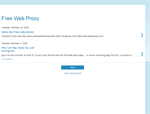 Tablet Screenshot of free-webproxy.blogspot.com