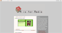 Desktop Screenshot of medialiteracy4kids.blogspot.com
