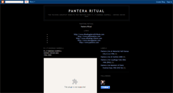 Desktop Screenshot of panteraritual.blogspot.com