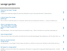 Tablet Screenshot of 3savage-garden.blogspot.com