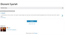 Tablet Screenshot of belajarekonomisyariah.blogspot.com