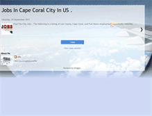 Tablet Screenshot of capecoraljobs.blogspot.com