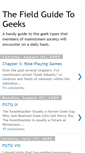 Mobile Screenshot of fieldguidetogeeks.blogspot.com