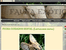 Tablet Screenshot of mamiferosexoticos.blogspot.com