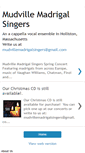 Mobile Screenshot of mudvillemadrigalsingers.blogspot.com