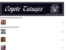 Tablet Screenshot of coyotetatuajes.blogspot.com