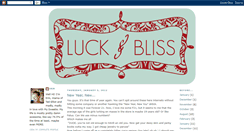 Desktop Screenshot of luckyandblissful.blogspot.com