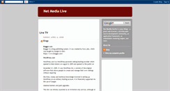 Desktop Screenshot of netmedialive.blogspot.com